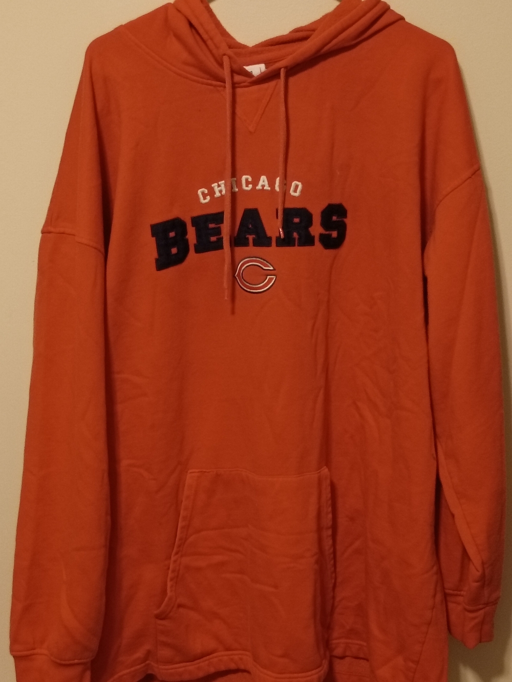 NFL Chicago Bears Orange Hooded Sweatshirt